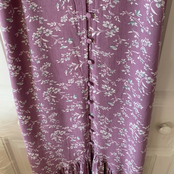 Lulus Lilac Dainty Floral Print Midi Dress - Picture 4 of 9